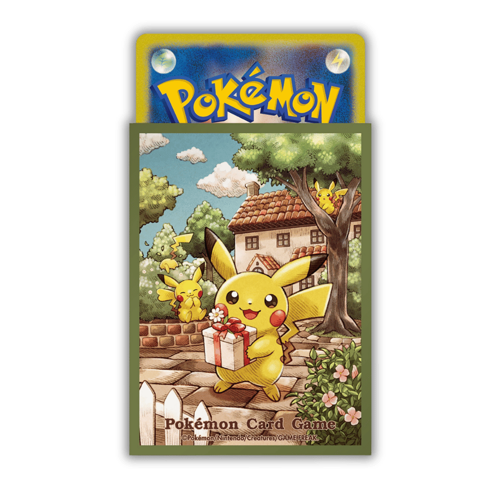 Pikachu’s Gift Deck Sleeves (64) – Pokémon Center Card Sleeves
