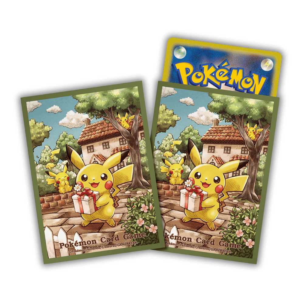 Pikachu’s Gift Deck Sleeves (64) – Pokémon Center Card Sleeves