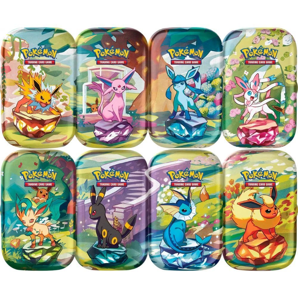 Pokémon – TCG: Scarlet & Violet -Prismatic Evolutions Mini Tin- Styles May Vary