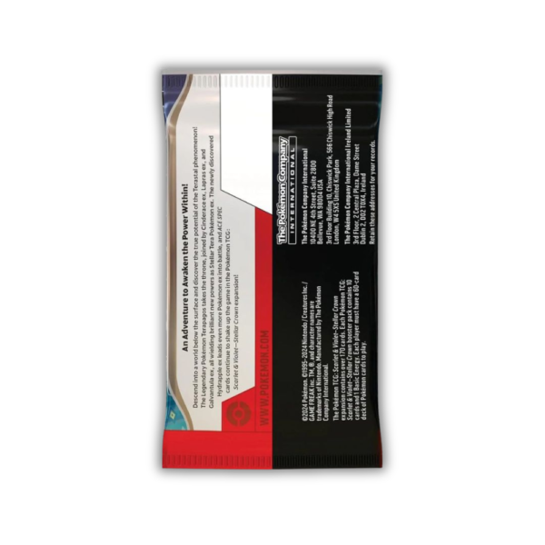 Pokemon Cards S&V: Stellar Crown Booster Packs - Styles May Vary