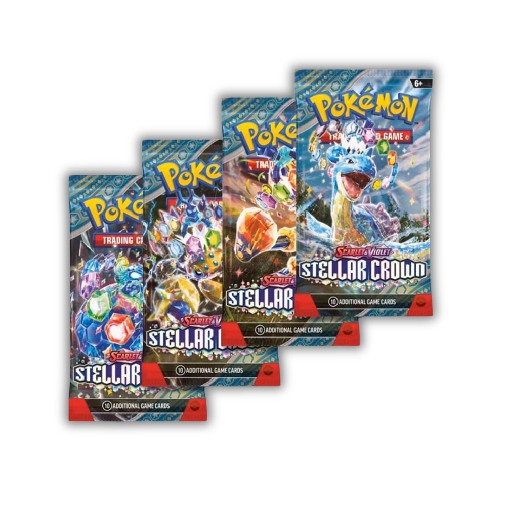 Pokemon Cards S&V: Stellar Crown Booster Packs – Styles May Vary