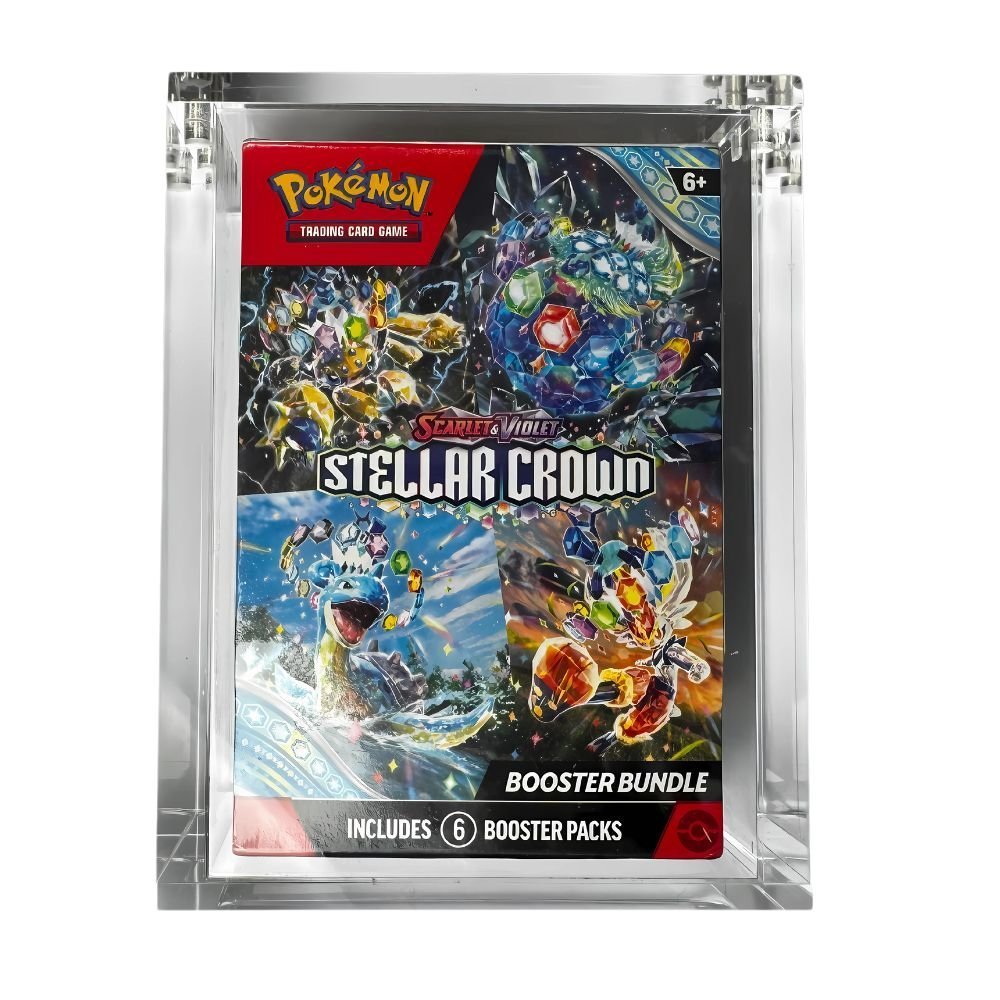 Acrylic Display Case English Pokemon Booster Bundle with magnetic