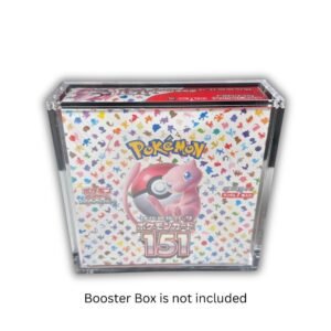 Pokemon Slim Fit Japanese Booster Box Acrylic Case With Magnetic Lid