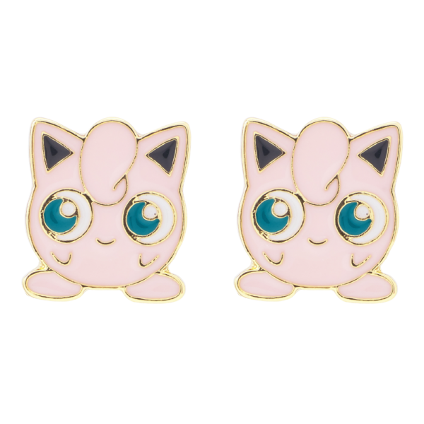 Pokemon Center Original Face Earrings - Pierced Earrings #42 Jigglypuff
