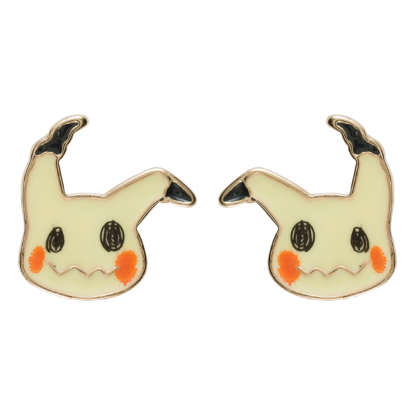 Pokemon Center Original Face Earrings - Pierced Earrings #778 mimikyu