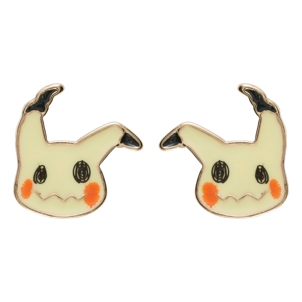 Pokemon Center Original Face Earrings - Pierced Earrings #778 mimikyu