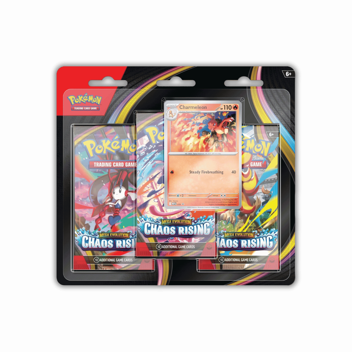 Pokémon TCG: Mega Evolution—Chaos Rising 3 Pack Blister