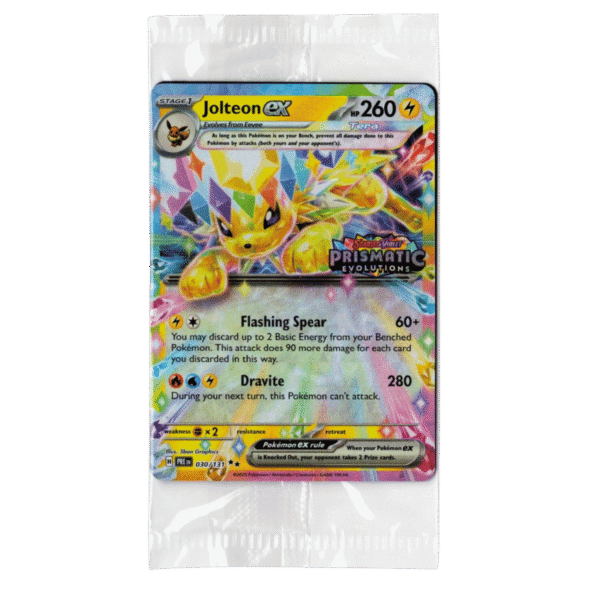 Jolteon ex 030/131 Prismatic Evolutions Stamped Promo | Sealed
