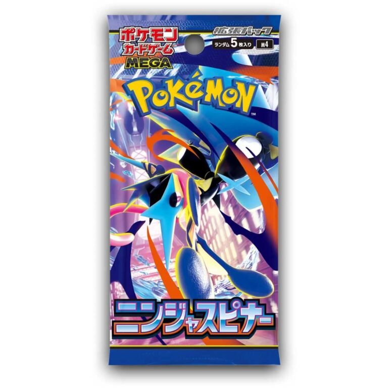 • Official Pokémon TCG Japanese Ninja Spinner booster pack art featuring Mega Greninja ex