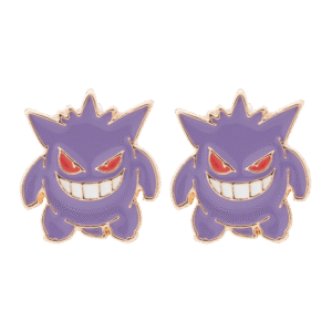 Pokemon Center Original Face Earrings - Pierced Earrings #43 Gengar