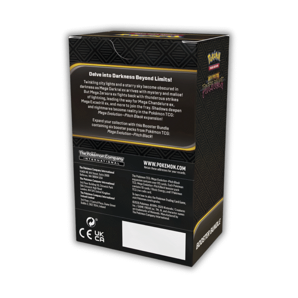 Pokémon TCG Mega Evolution Pitch Black Booster Bundle (6 Packs)